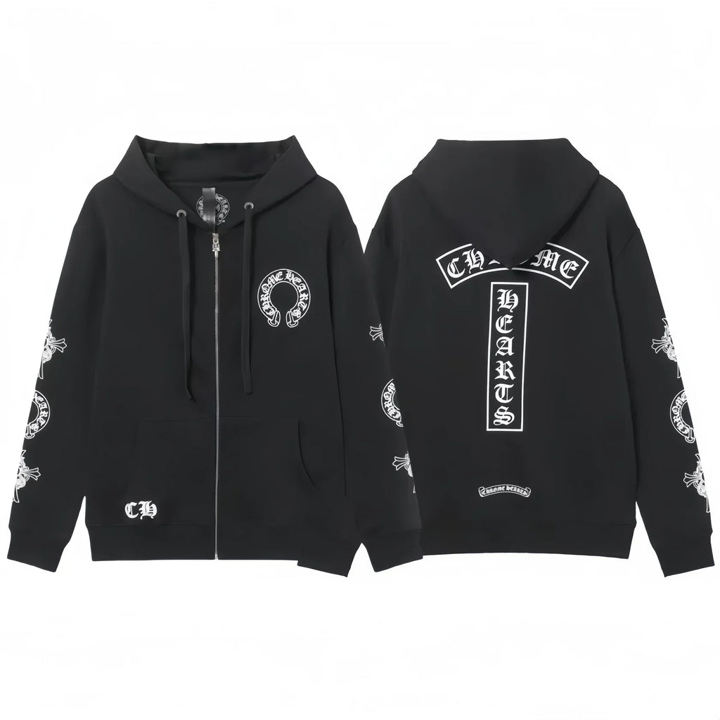 Chrome Hearts Zip Up Hoodie 851