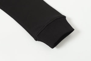 Chrome Hearts Rhinestone Cross Hoodie - Black Gothic Streetwear Sweatshirt 2633