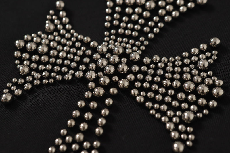 Chrome Hearts Rhinestone Cross Hoodie - Black Gothic Streetwear Sweatshirt 2633