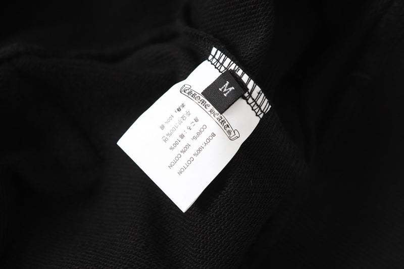 Chrome Hearts Rhinestone Cross Hoodie - Black Gothic Streetwear Sweatshirt 2633