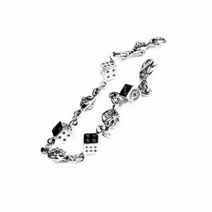 Chrome Hearts DICE AND CROSSBALL BRACELET -4