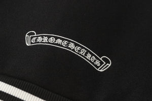 Chrome Hearts Black White Street Style Baseball Coat 0002