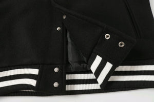 Chrome Hearts Black White Street Style Baseball Coat 0002