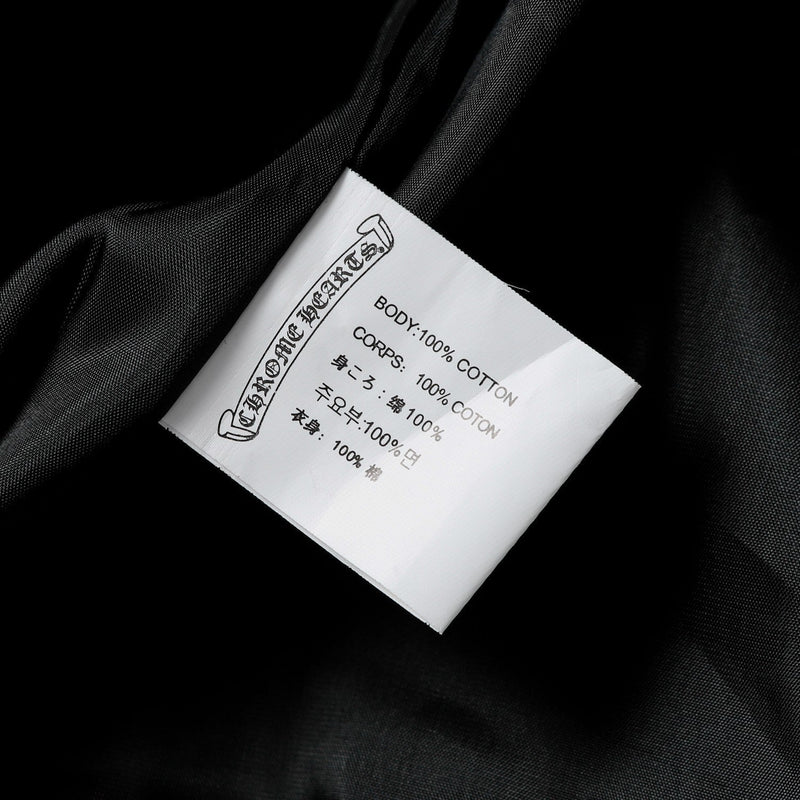 Chrome Hearts Varsity Jacket - Black White Gothic Baseball Coat 2206