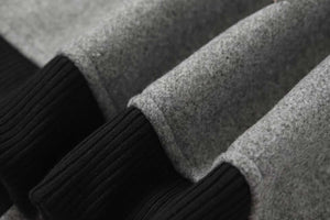 Chrome Hearts Multi Cross Varsity Jacket - Grey Black Street Jacket 2215