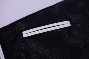 Chrome Hearts Embroidered Sleeve Varsity Jacket - Black Streetwear Coat 5577