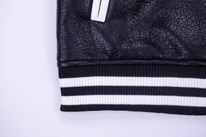 Chrome Hearts Embroidered Sleeve Varsity Jacket - Black Streetwear Coat 5577