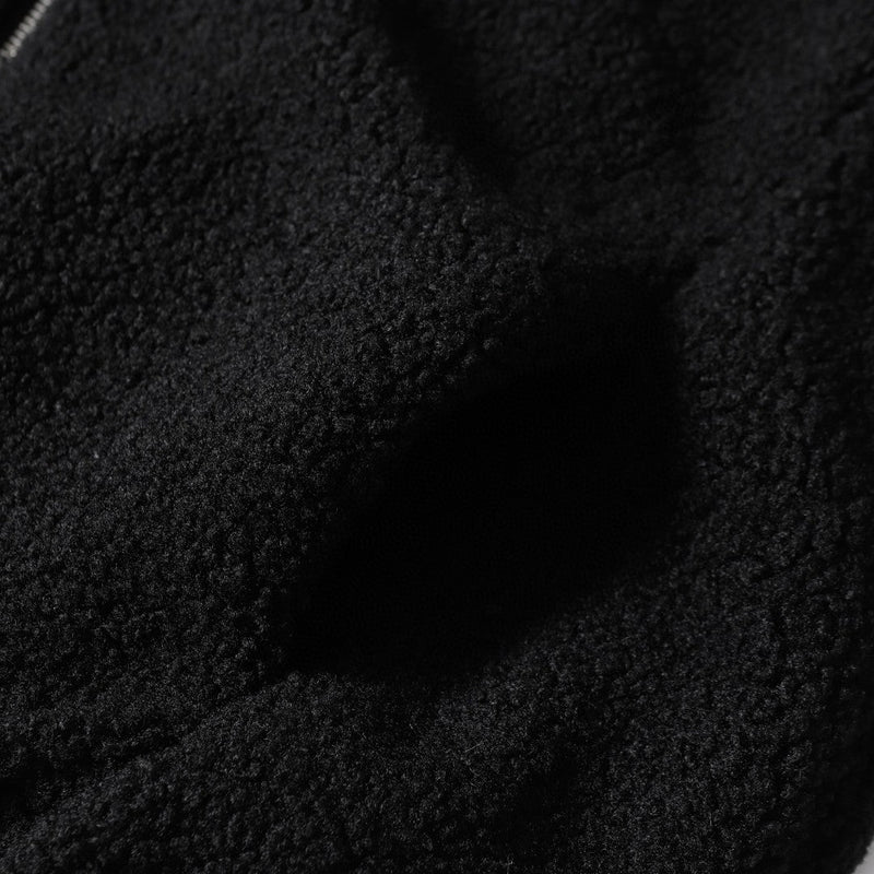 Chrome Hearts Horseshoe Embroidered Sherpa Jacket - Black Cream Gothic Coat 825