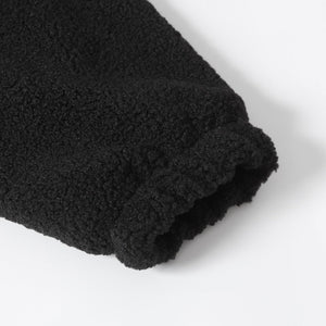 Chrome Hearts Horseshoe Embroidered Sherpa Jacket - Black Cream Gothic Coat 825