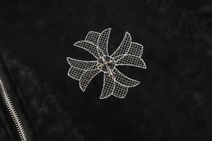 Chrome Hearts Horseshoe Cross Jacket - Black Street Embroidered Coat 8800