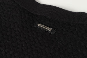 Chrome Hearts Gothic Cross Knit Cardigan - Black Grey Streetwear Jacket 904