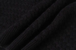 Chrome Hearts Gothic Cross Knit Cardigan - Black Grey Streetwear Jacket 904