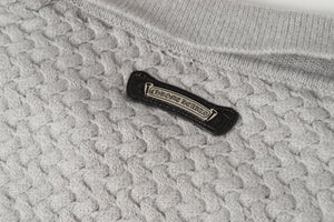 Chrome Hearts Gothic Cross Knit Cardigan - Black Grey Streetwear Jacket 904