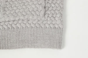 Chrome Hearts Gothic Cross Knit Cardigan - Black Grey Streetwear Jacket 904