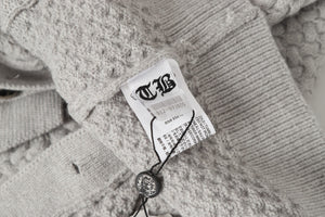 Chrome Hearts Gothic Cross Knit Cardigan - Black Grey Streetwear Jacket 904