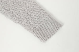 Chrome Hearts Gothic Cross Knit Cardigan - Black Grey Streetwear Jacket 904