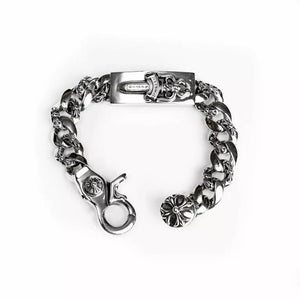 Chrome Hearts DAGGER ID FANCY LINK CLIP BRACELET -6